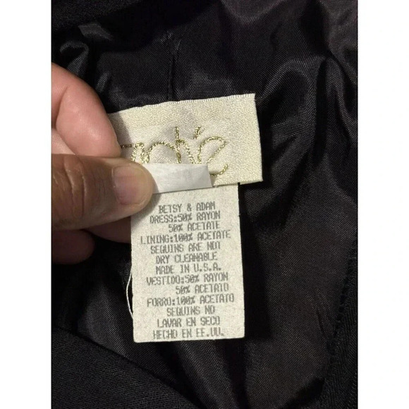 CACHE Vintage Black Square Neck Maxi Dress Size 10 Y2K Sleeveless 90s Goth Fairy - Picture 9 of 13